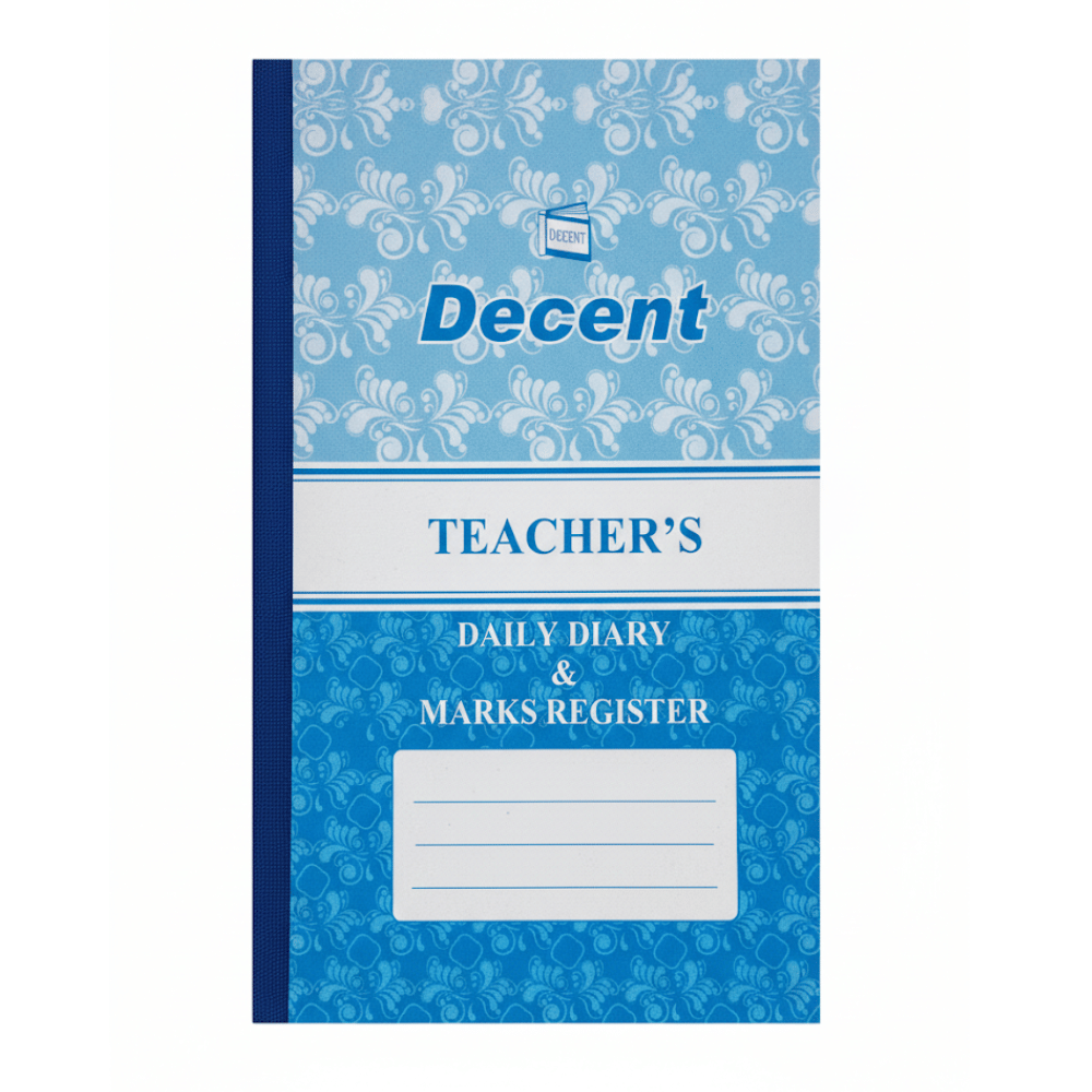 Decent Teachers Daily Diary and Marks Register - Daily Dairy - Decent Paper Store -