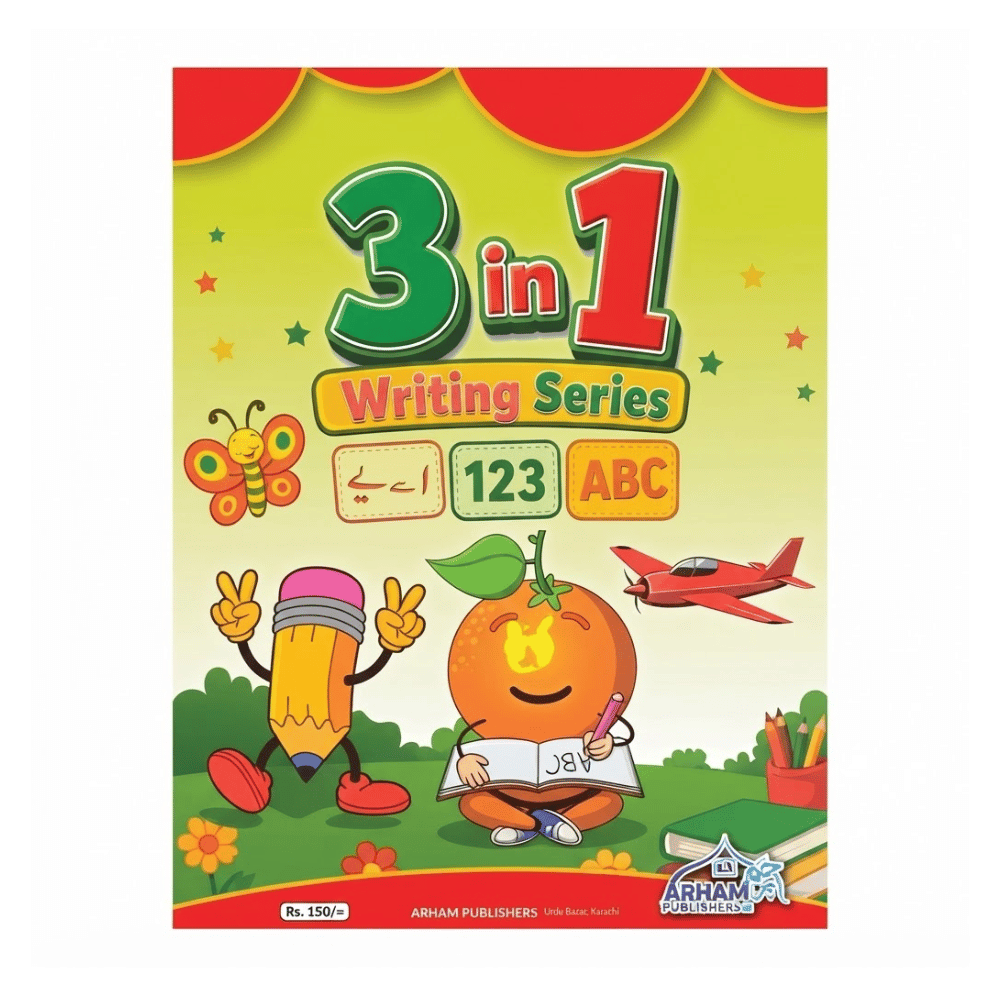3-in-1 Writing Book for Kids – English, Urdu & Maths Practice - Writing Books - Decent Paper Store -