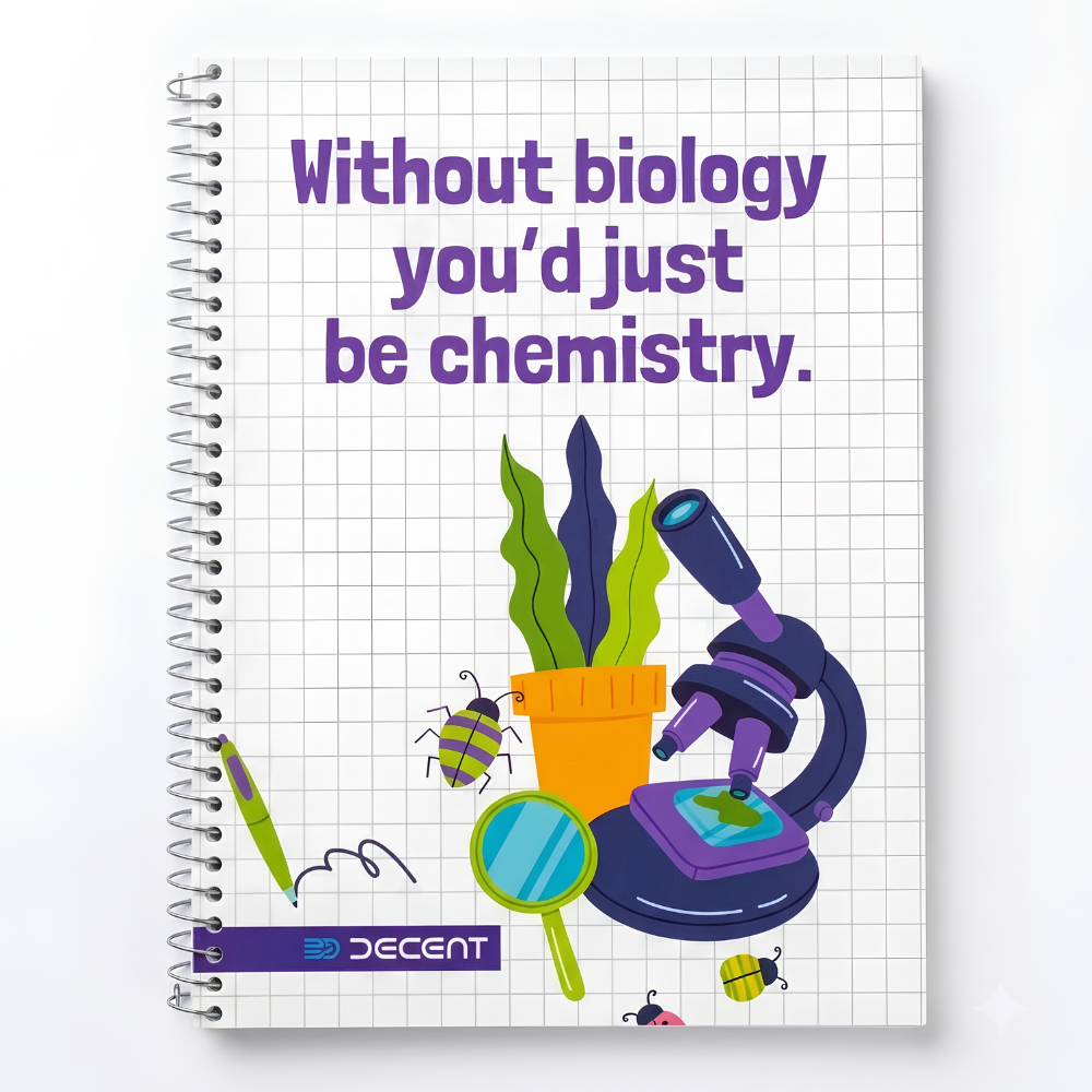 Decent Spiral Notebook with Subject Sections