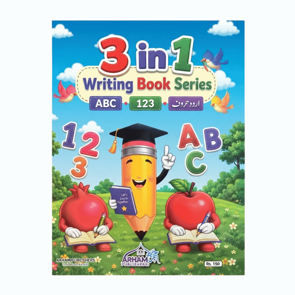 3-in-1 Writing Book for Kids – English, Urdu & Maths Practice - Writing Books - Decent Paper Store -