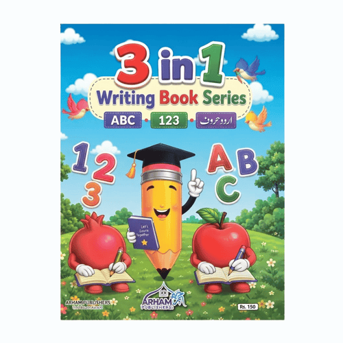 3-in-1 Writing Book for Kids – English, Urdu & Maths Practice - Writing Books - Decent Paper Store -