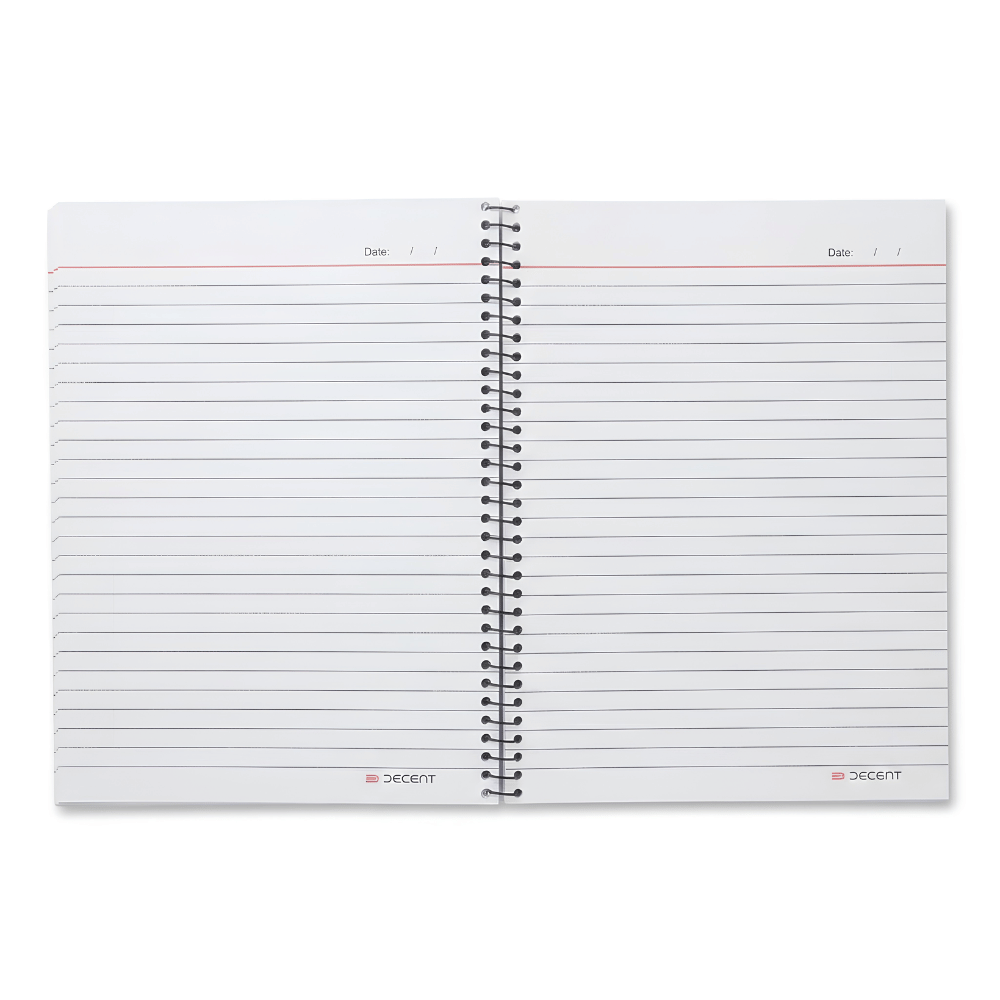 Decent Spiral Notebook with Subject Sections