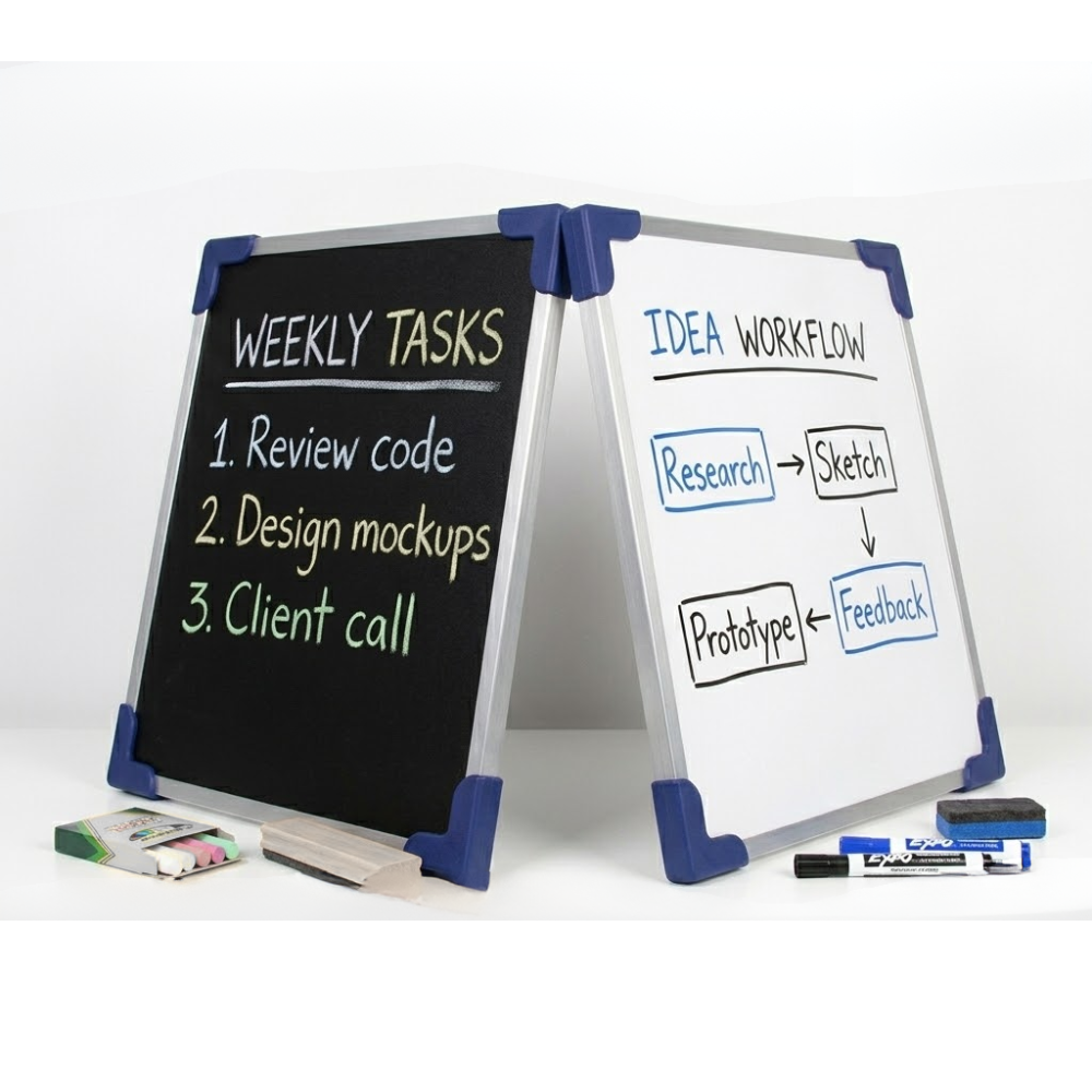 Decent Mini Double Side Black & White Boards - Black & White Boards - Decent Paper Store -