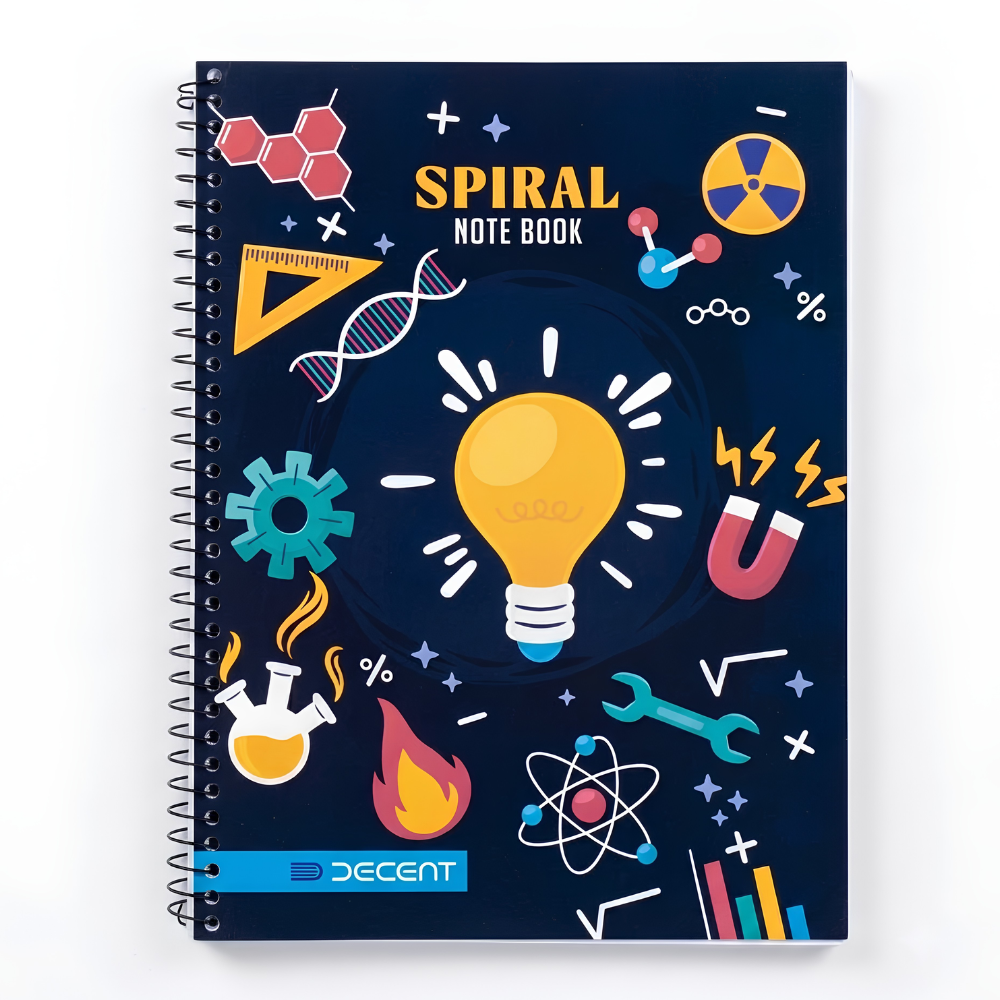Decent Spiral Notebook with Subject Sections