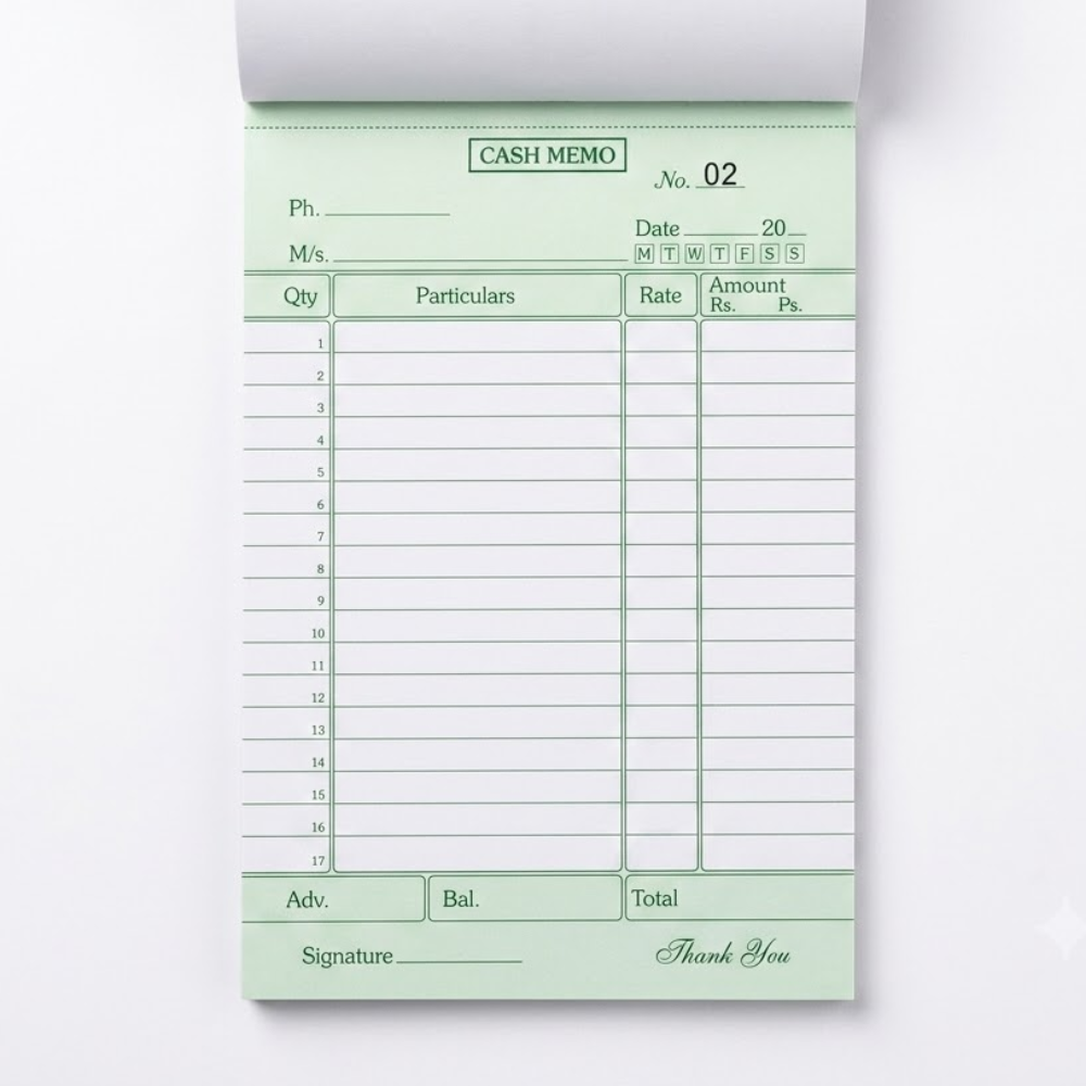 Decent Cash Memo