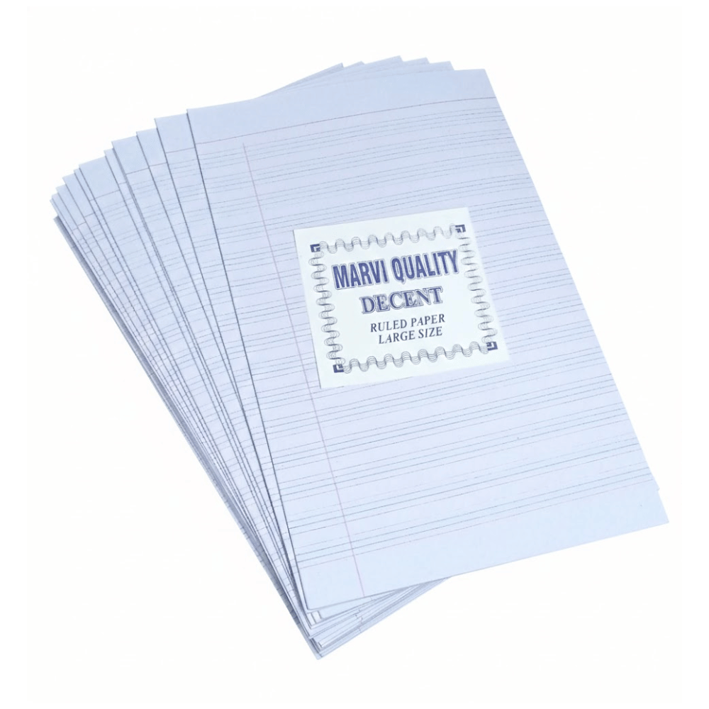 Decent Marvi Quality Ruled Papers. - Rulled Papers - Decent Paper Store -